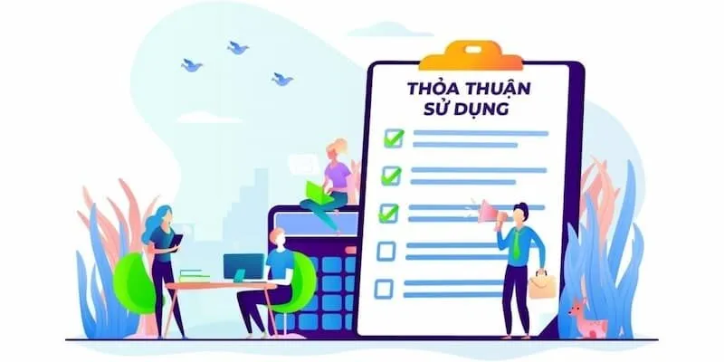 Truy cập hệ thống sử dụng dịch vụ đồng nghĩa đã chấp thuận điều khoản sử dụng